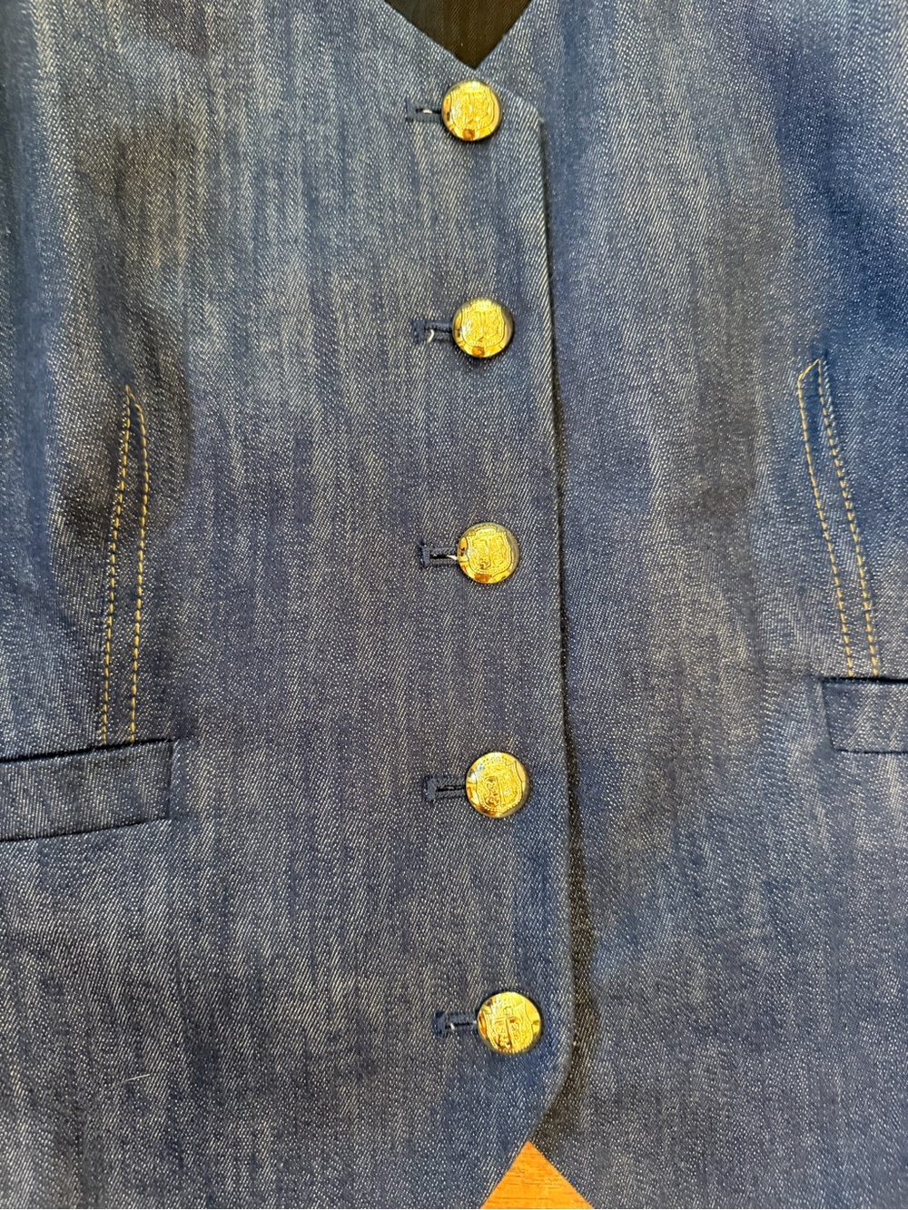 Talbots Refined Denim Vest top - Picture 5 of 9